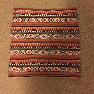 Aztec Print Pencil Skirt